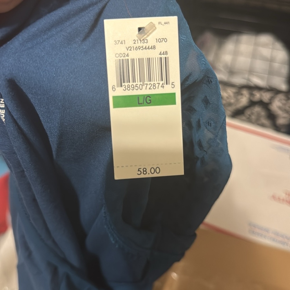 HP Van Heusen dark teal top - Picture 8 of 8